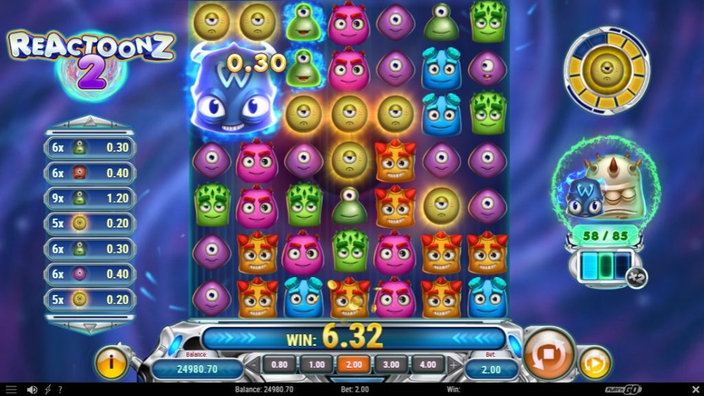 Reactoonz2 gameplay screenshot